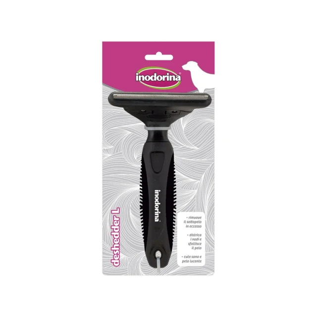 Flea Comb Black Steel L