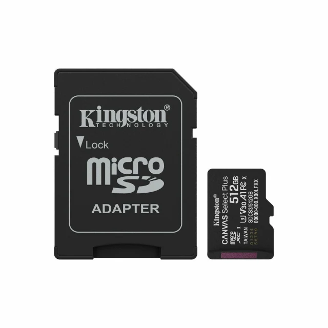 Micro SD Memory Card with Adaptor SDCS3/512GB 512 GB