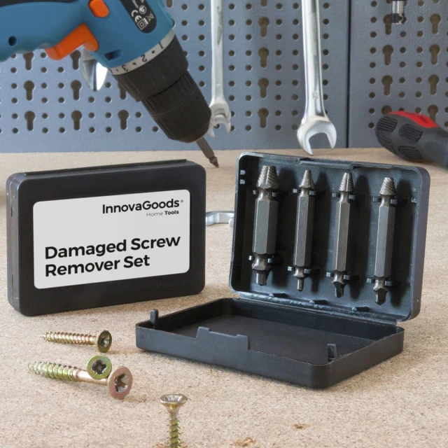 Damaged Screw Remover Set 4 Units