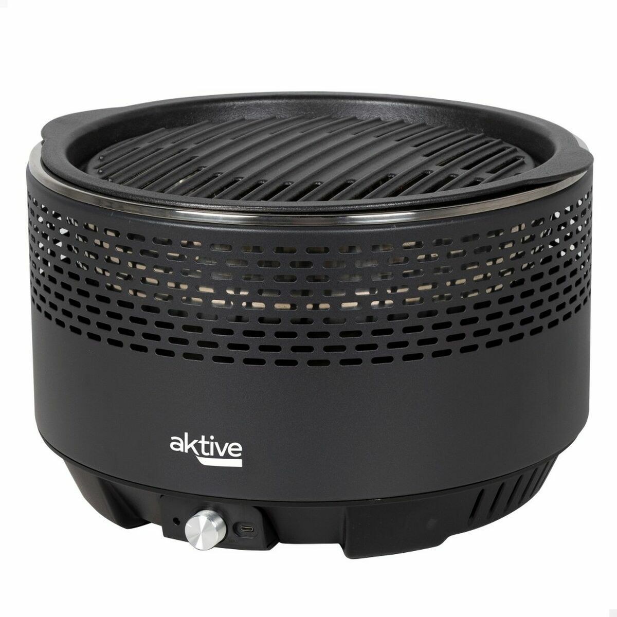 Barbecue Portable Circular Smoke-free Black Ø 34 cm