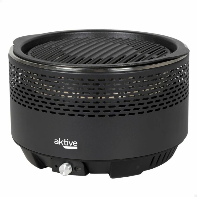 Barbecue Portable Circular Smoke-free Black Ø 34 cm