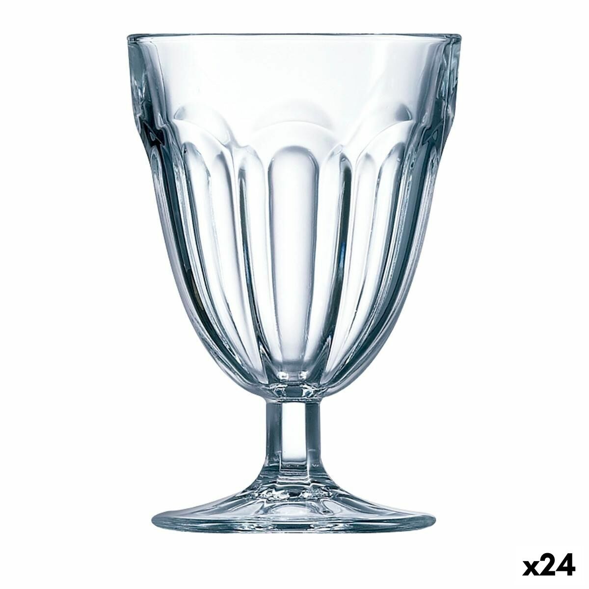Wineglass Roman Transparent Glass 210 ml Water (24 Units)