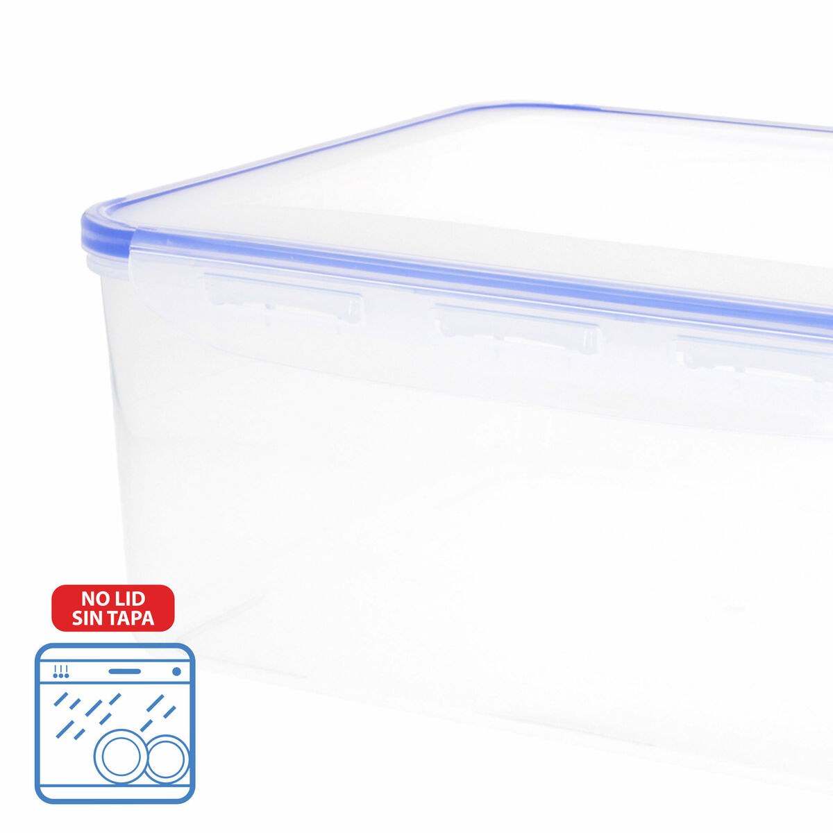 Set of Stackable Hermetically-sealed Kitchen Containers 29 x 12 x 20 cm 6 Units