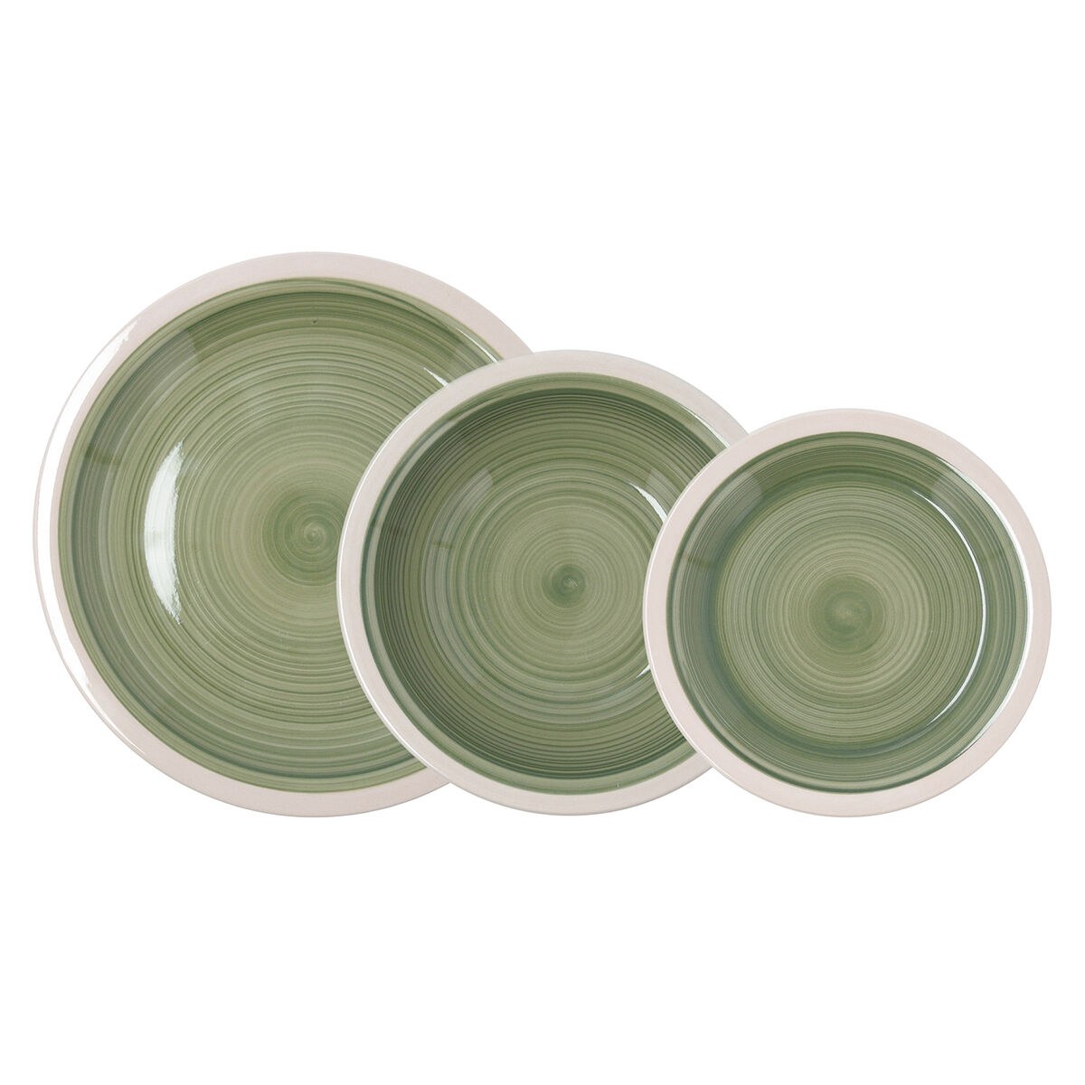 Tableware Calypso Green Ceramic 18 Pieces