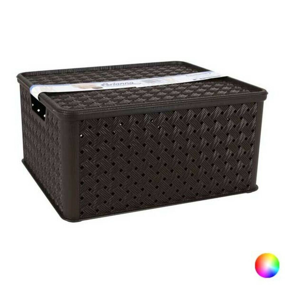 Storage Box with Lid 13 L 33 x 29 x 16 cm