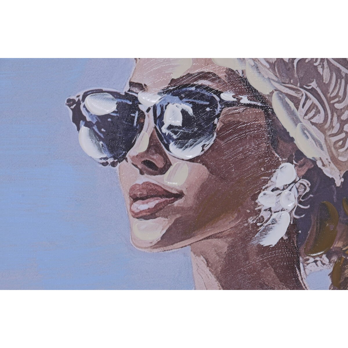 Canvas Blue White Mediterranean chica 70 x 3,5 x 100 cm (2 Units)