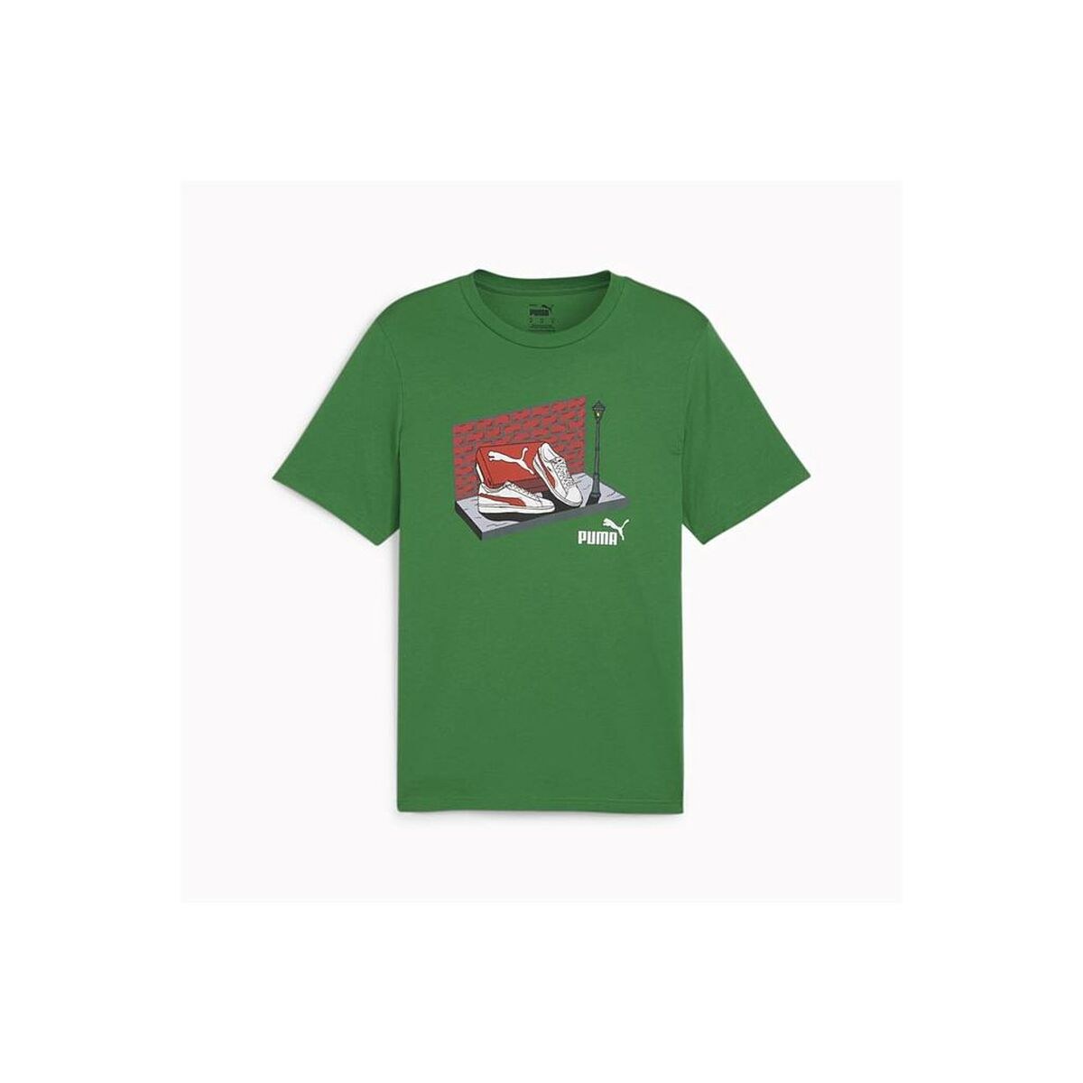 Short-sleeve Sports T-shirt SNEAKER BOX TEE 680175 86 Green