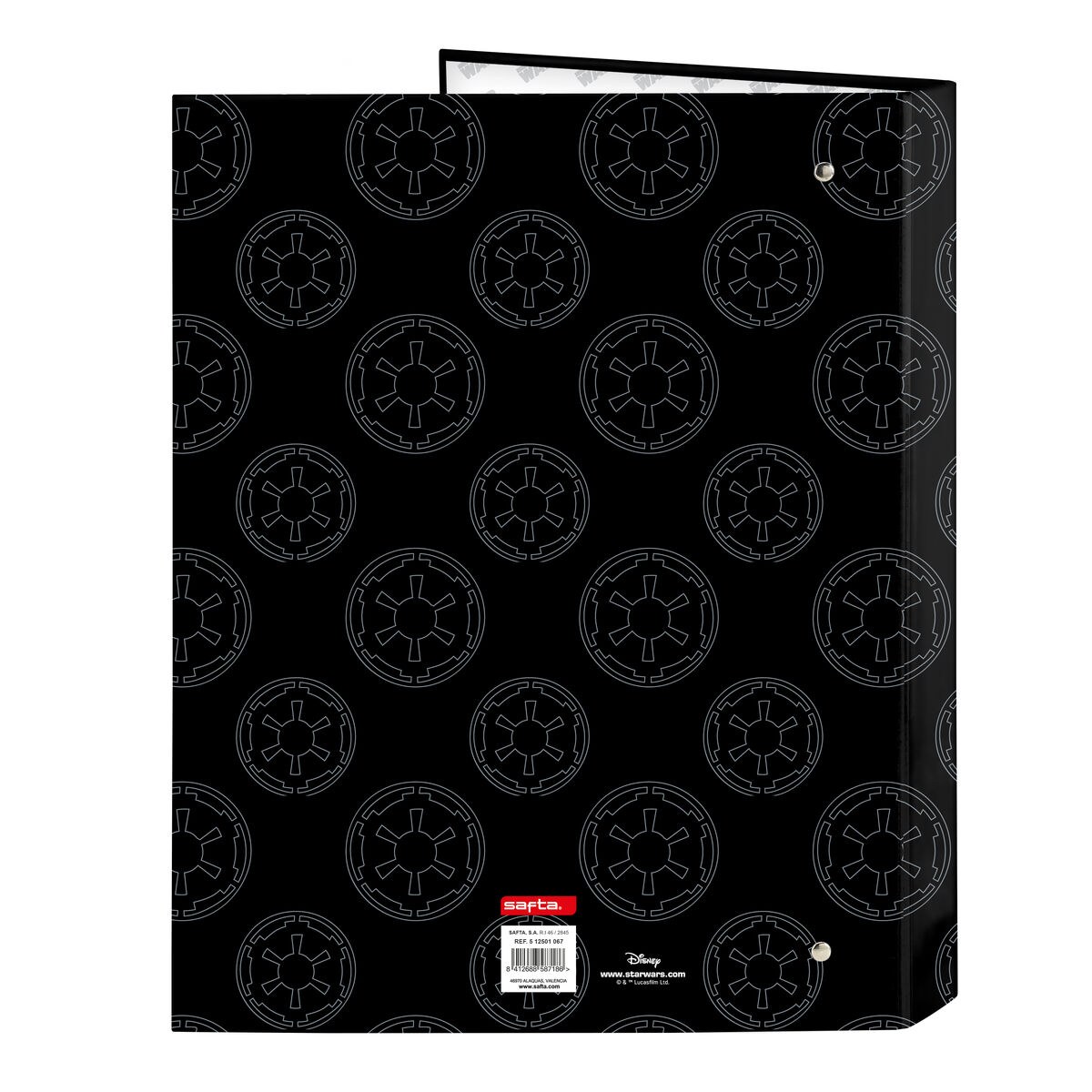 Ring binder Rebellion Black A4 26.5 x 33 x 4 cm