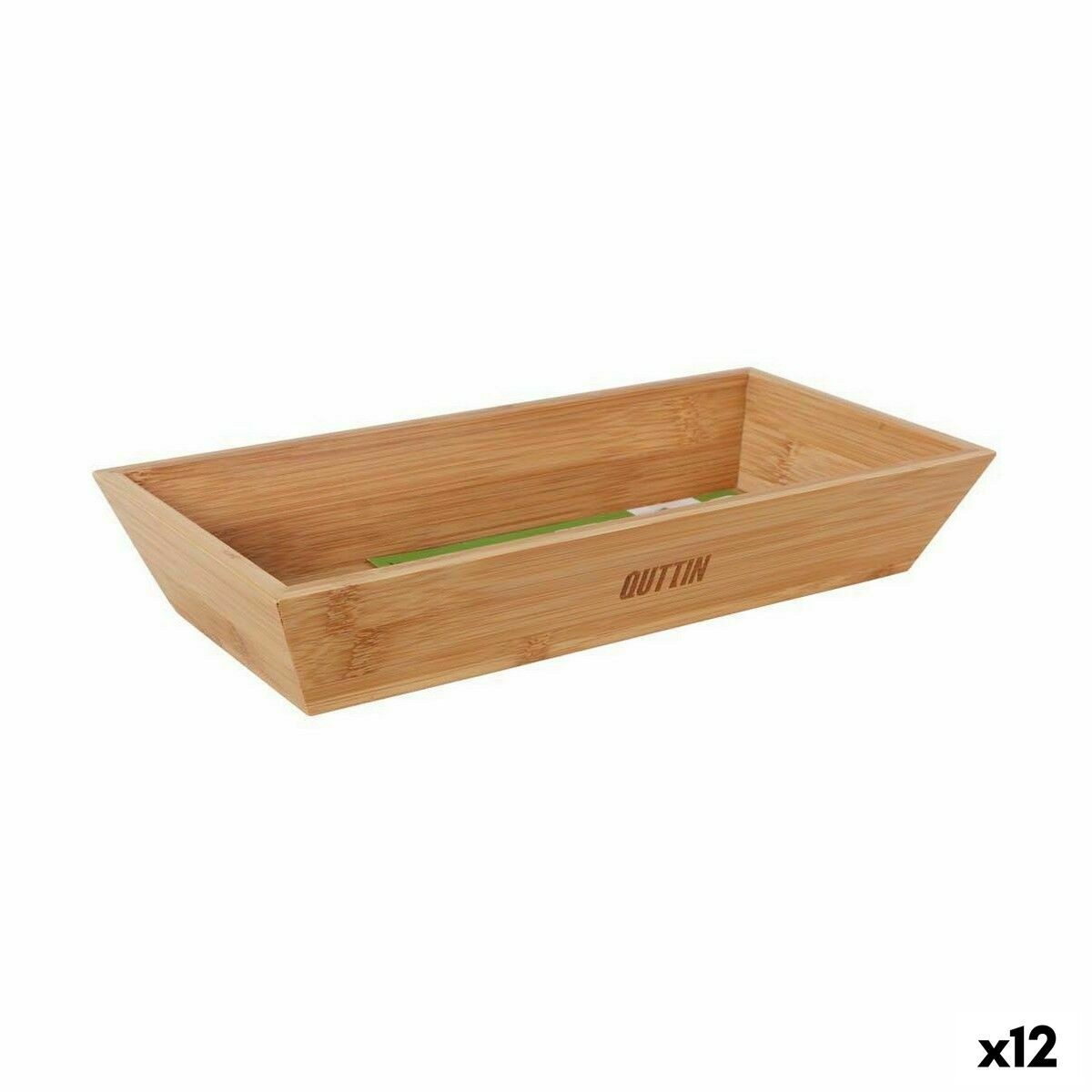Bowl Brown Bamboo 29,3 x 14 x 5 cm (12 Units)