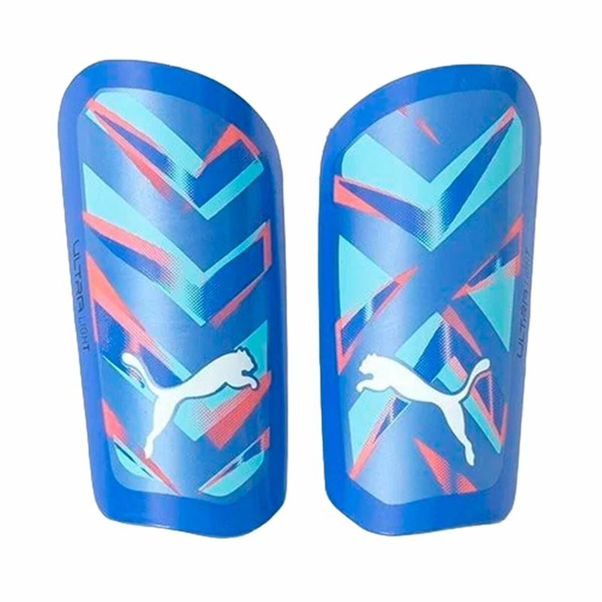 Football Shinguards Ultra Light Sleeve Blue
