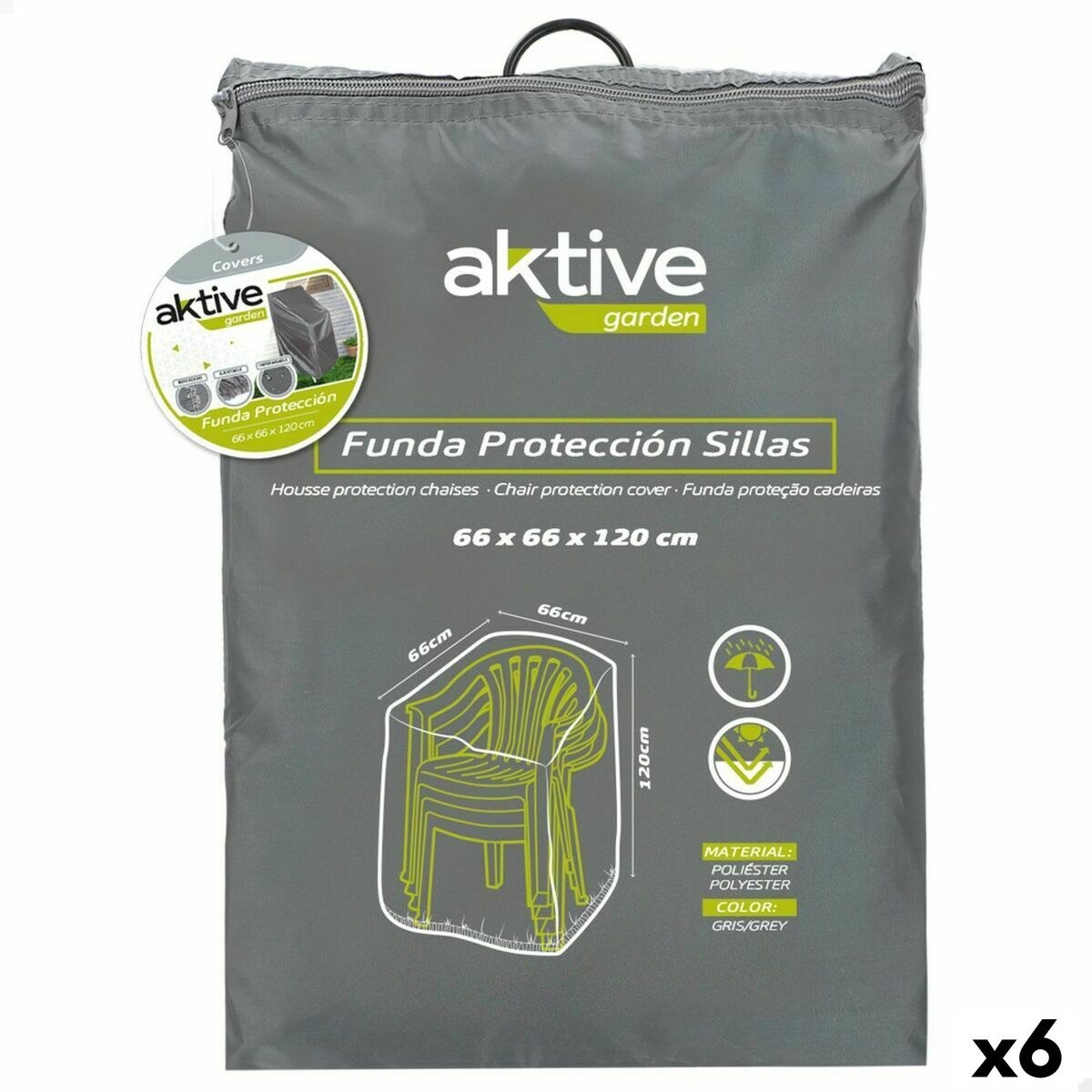 Chair Cover 66 x 120 x 66 cm (6 Units)