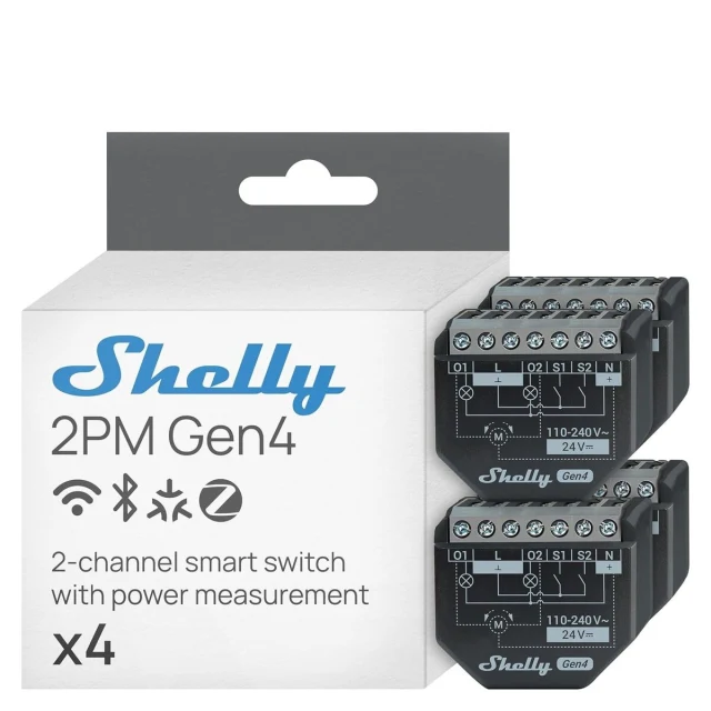 Smart Plug 2PM GEN4 X4 Wi-Fi 230 V 10 A (4 Units)