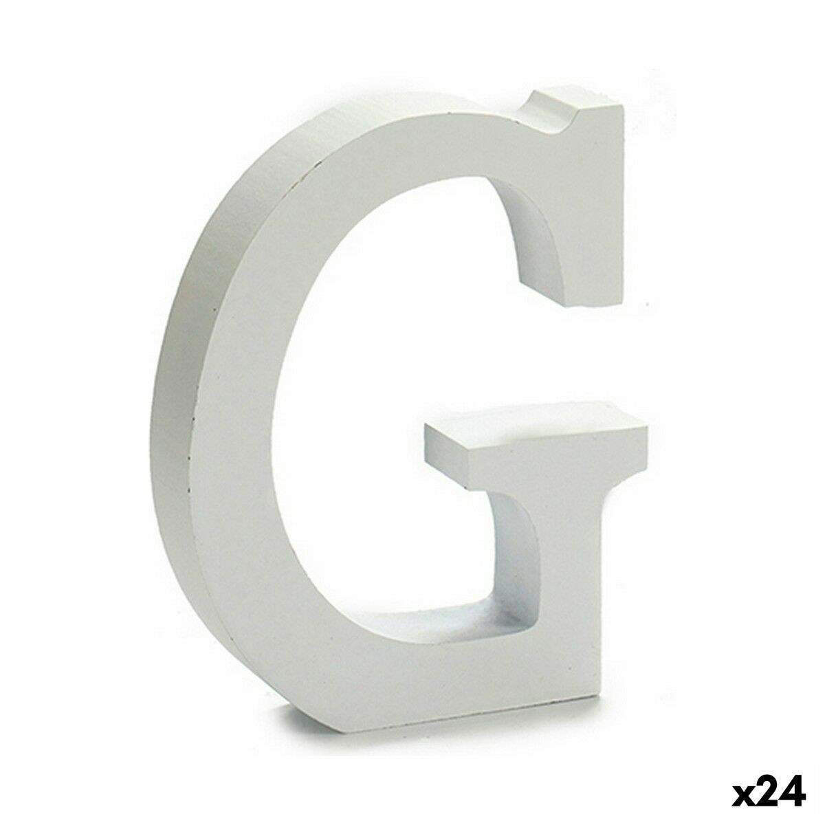 Letter G White 2 x 16 x 14,5 cm (24 Units)