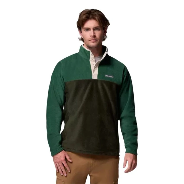 Fleece Lining Sns Mountain™ Half Snap Olive Men