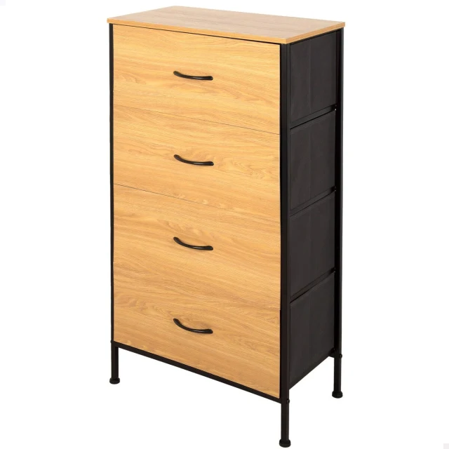 Chest of drawers Black Modern 55 X 100 X 30 CM