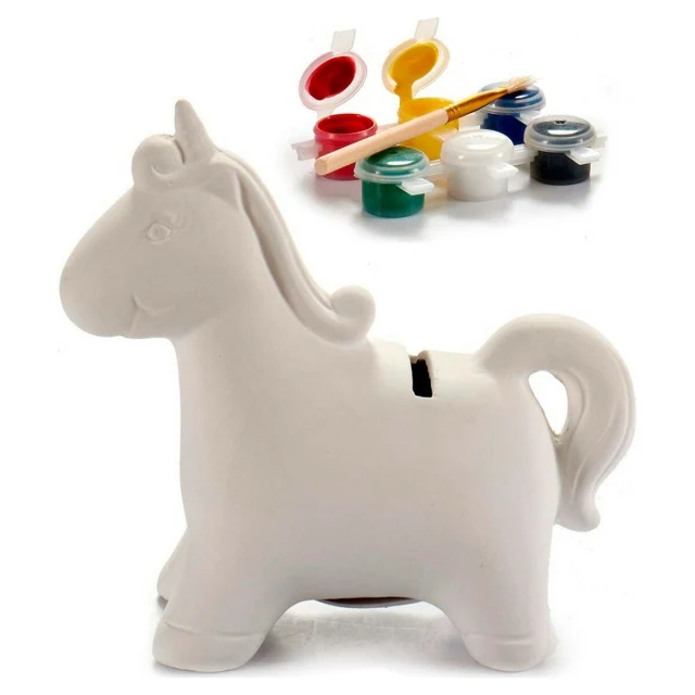 Money box Ceramic Unicorn 6,4 x 13 x 14 cm