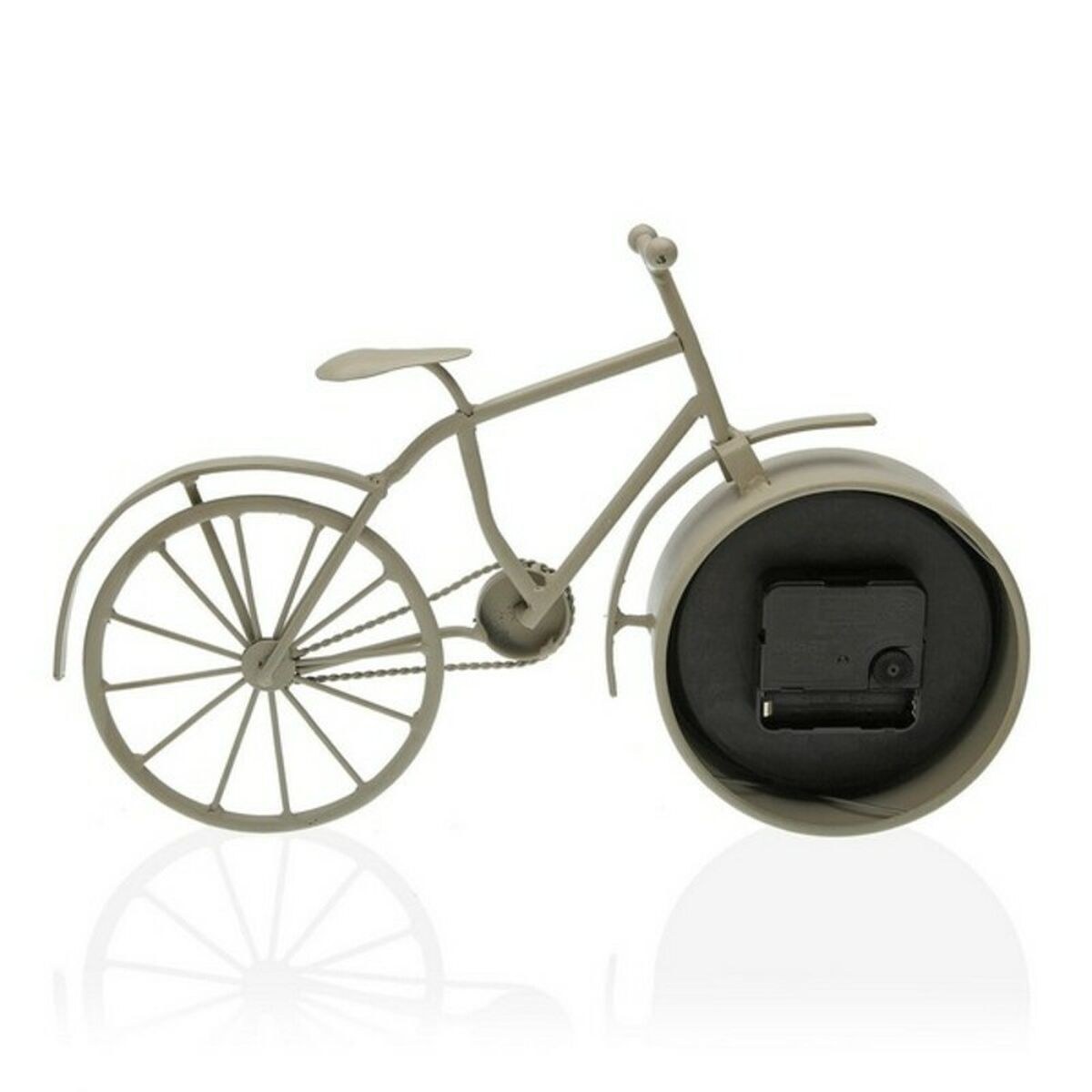 Table clock Bicicle Grey Metal (6 x 20 x 33 cm) (6 x 20 x 33 cm)