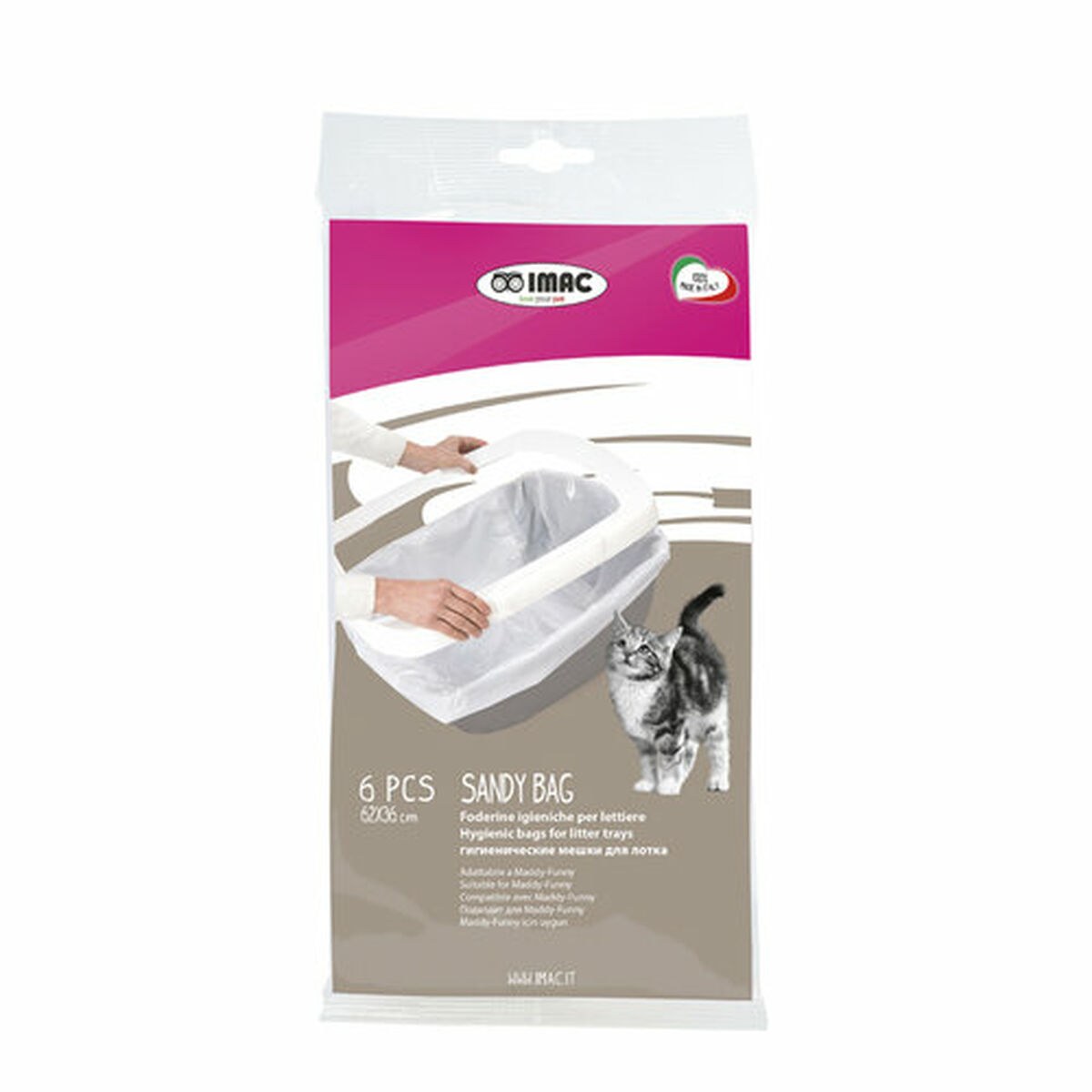 Sanitary bags Sandy 62 x 36 cm Plastic