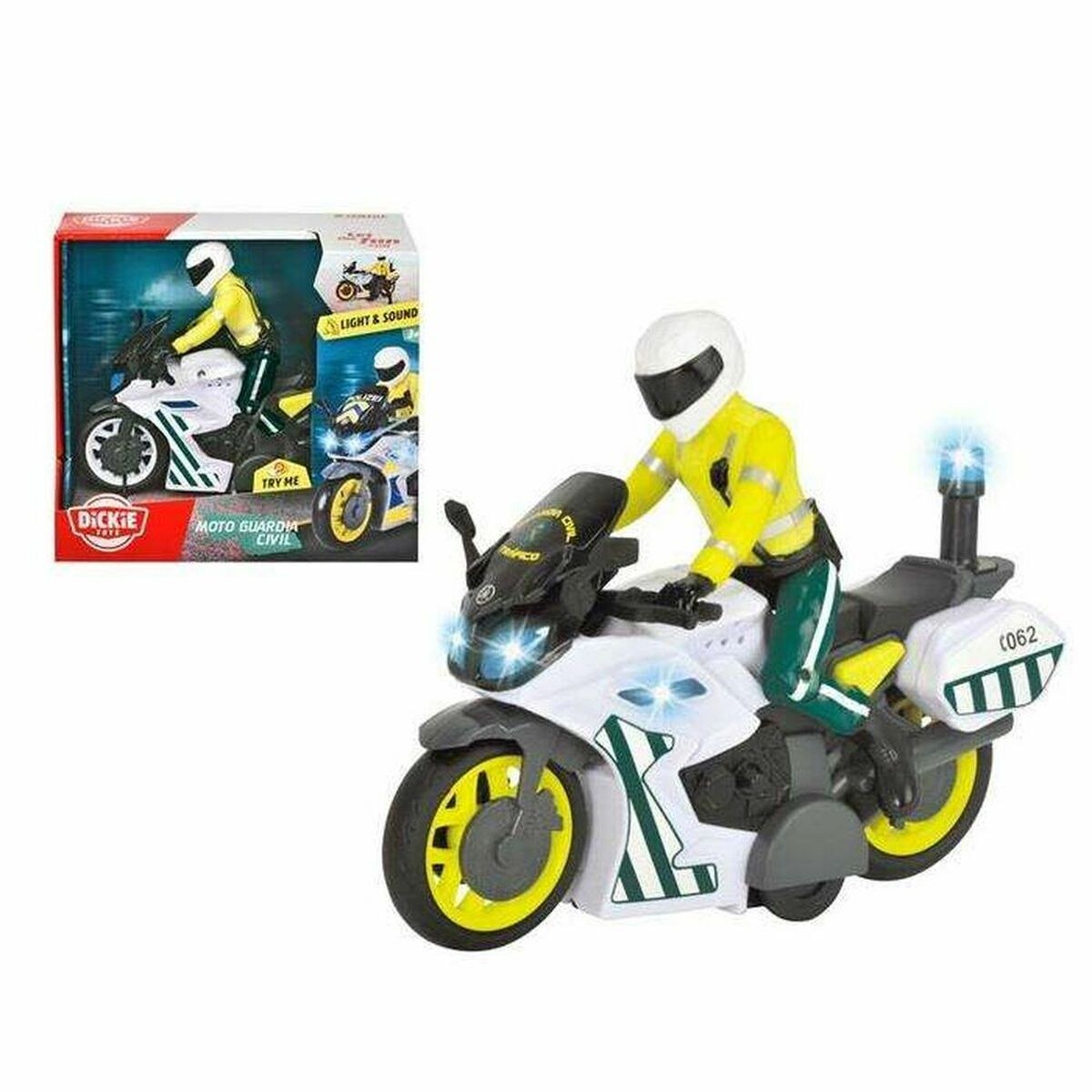 Motorcycle 17 cm Police Officer