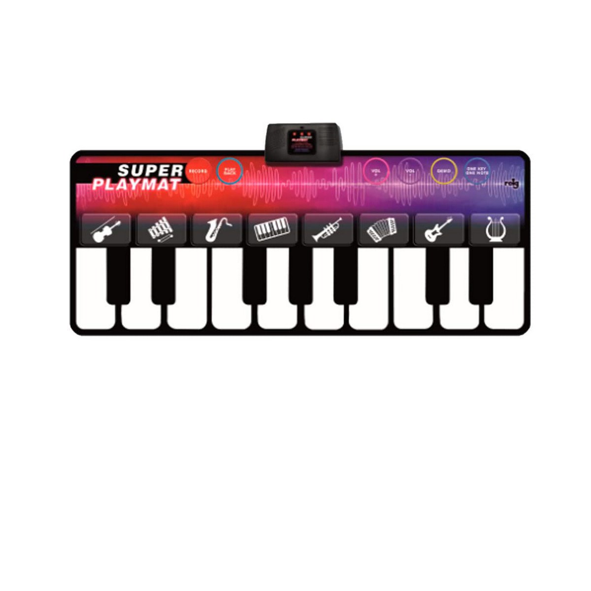 Educational Learning Piano Playmat 149 x 60 cm