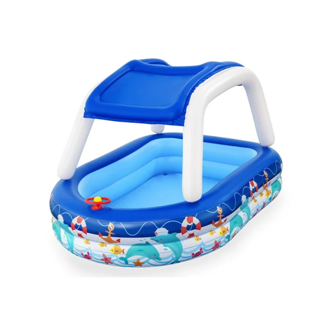 Inflatable Paddling Pool for Children Multicolour 213 x 155 x 132 cm 175 x 262 x 51 cm Ship