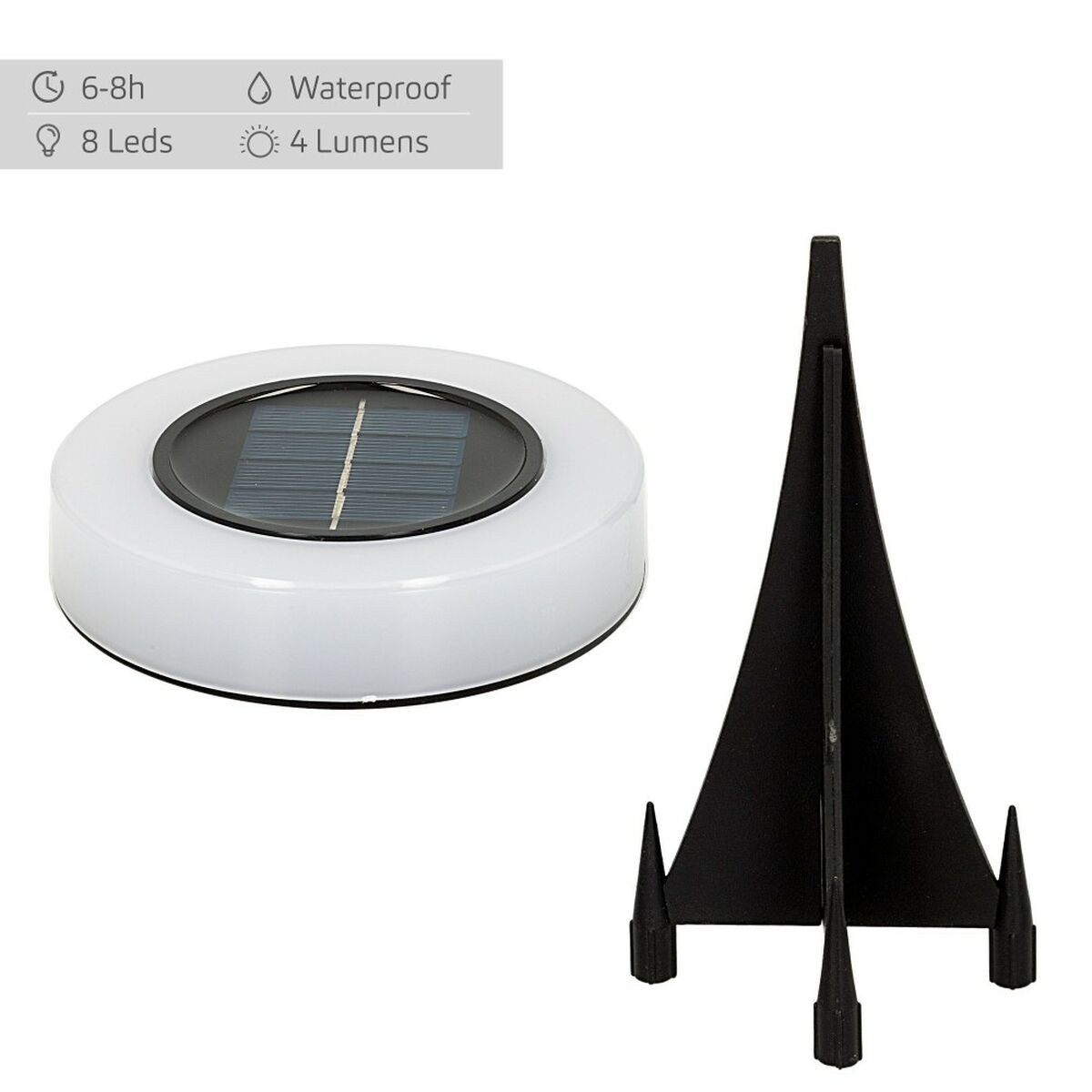 Set of solar garden lights 4 Pieces ABS 10,5 x 12,5 x 10,5 cm (6 Units)