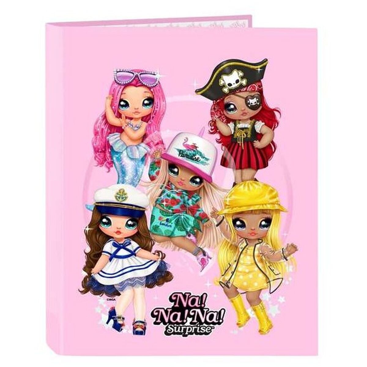 Ring binder Na! Na! Na! Light Pink 26,5 x 33 x 4 cm