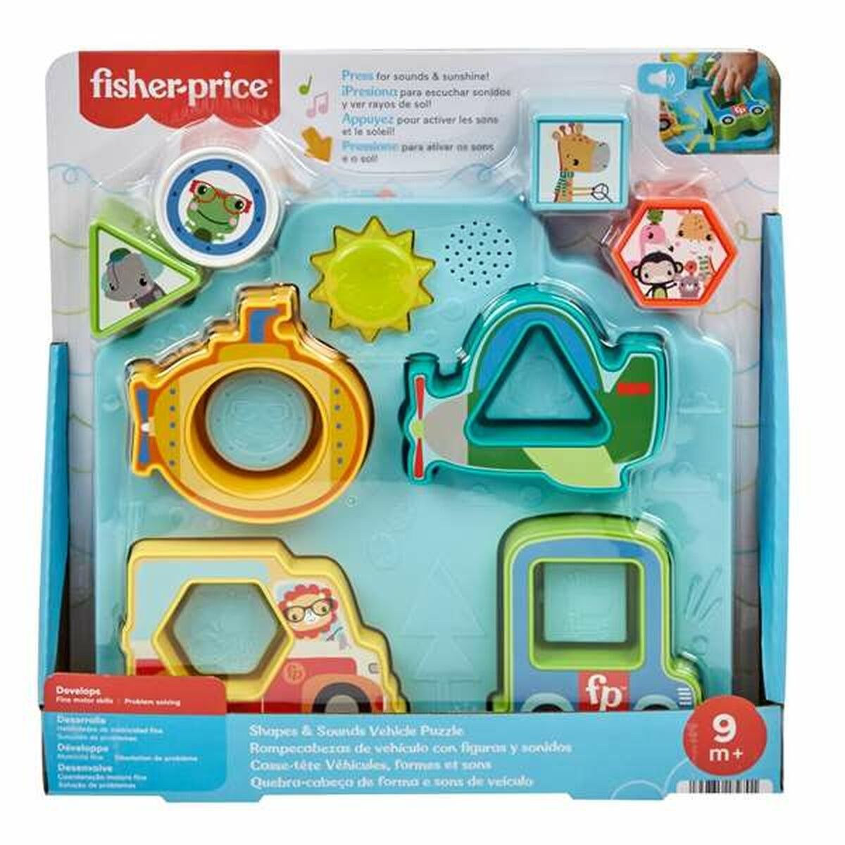 Child's Wooden Puzzle Cars