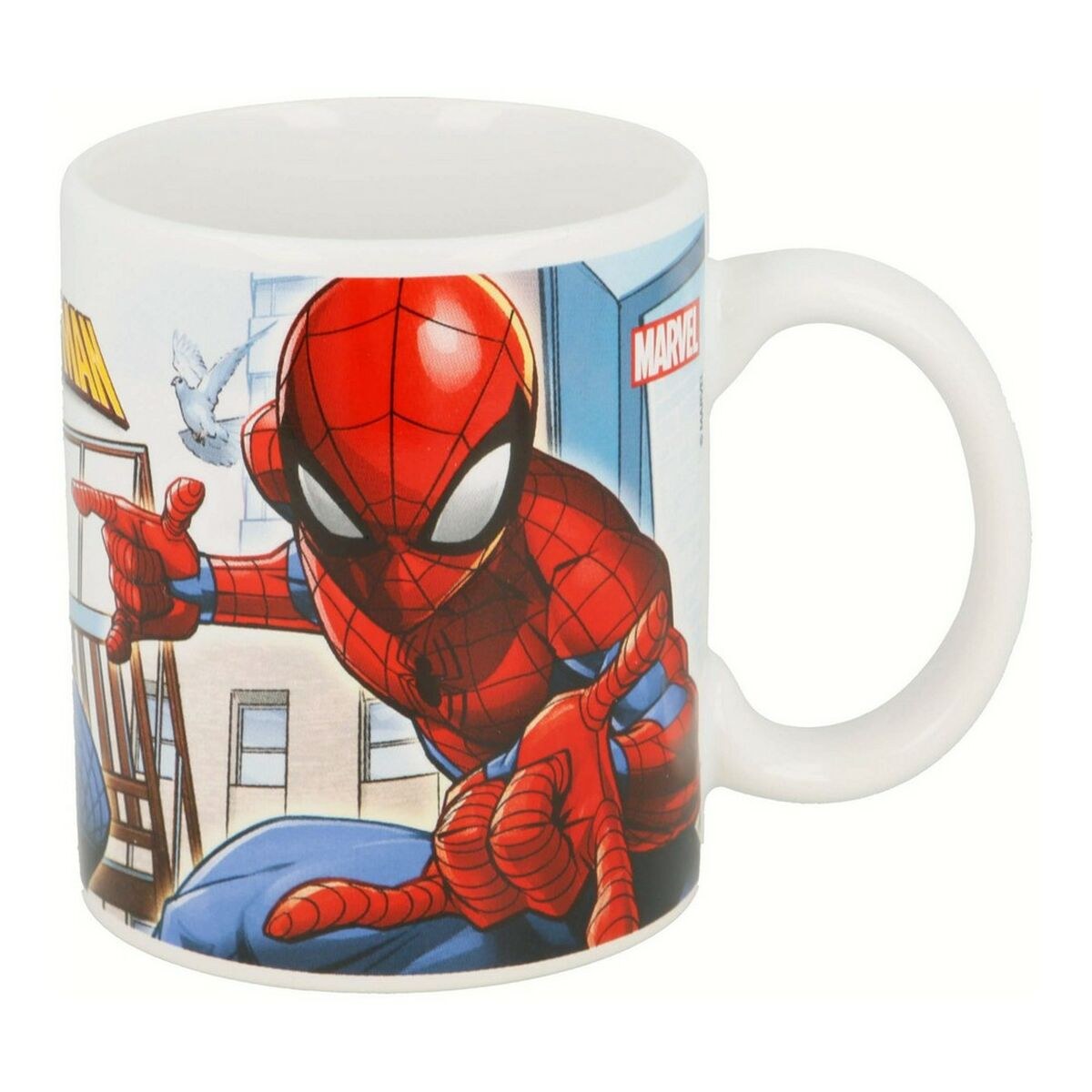 Mug Great power Blue Red Ceramic 350 ml