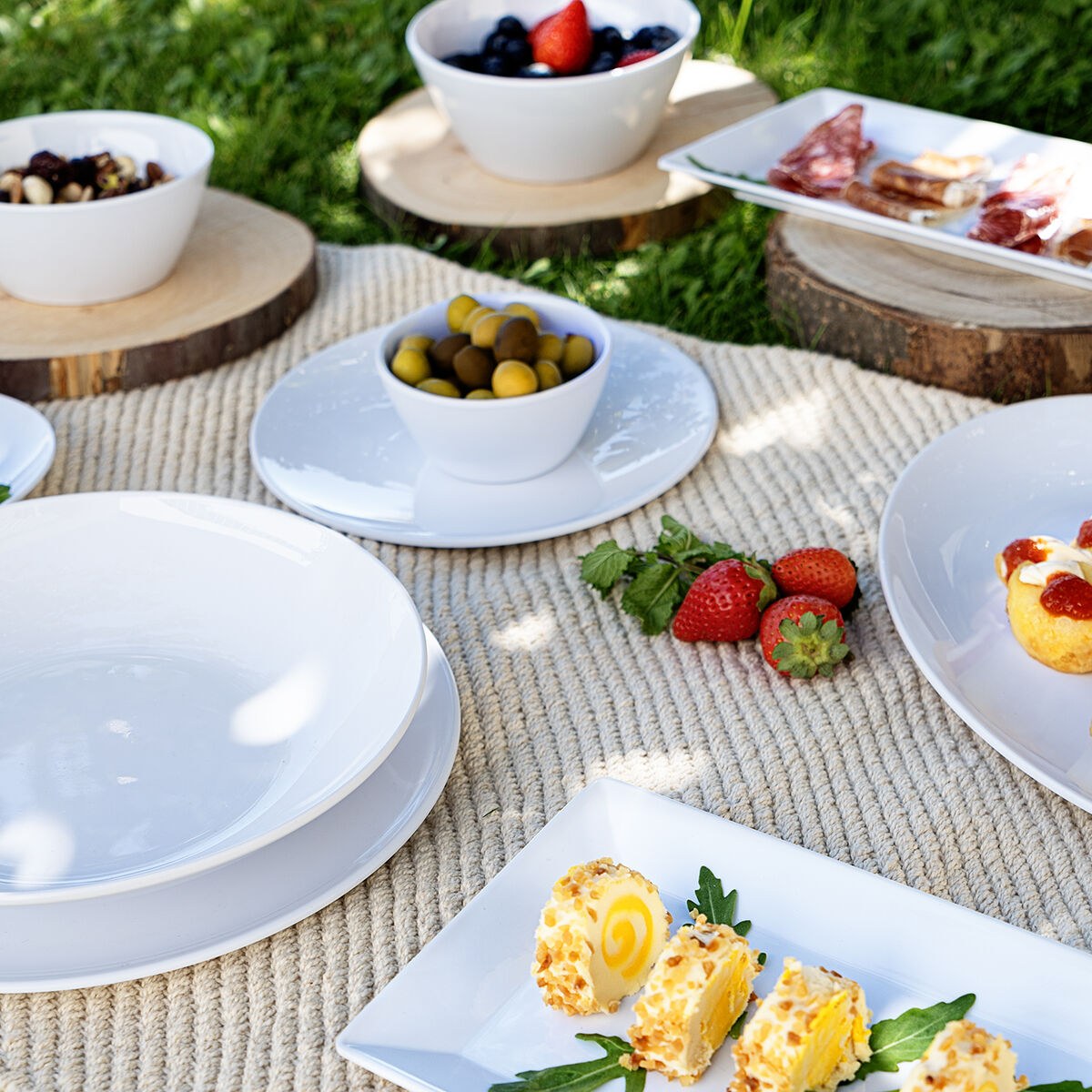 Snack Bowl Select Basic White Melamin 13 cm (24 Units)