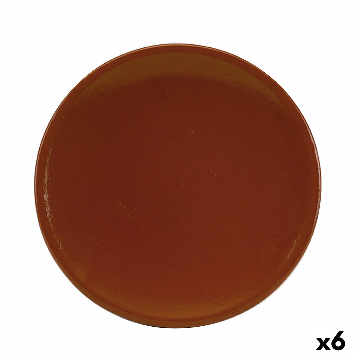 Tray Barro Profesional Brown Ceramic Baked clay Ø 26 cm Refractor (6 Units)