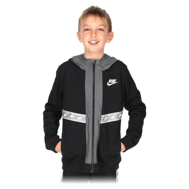Children's Sports Jacket Black Cotton