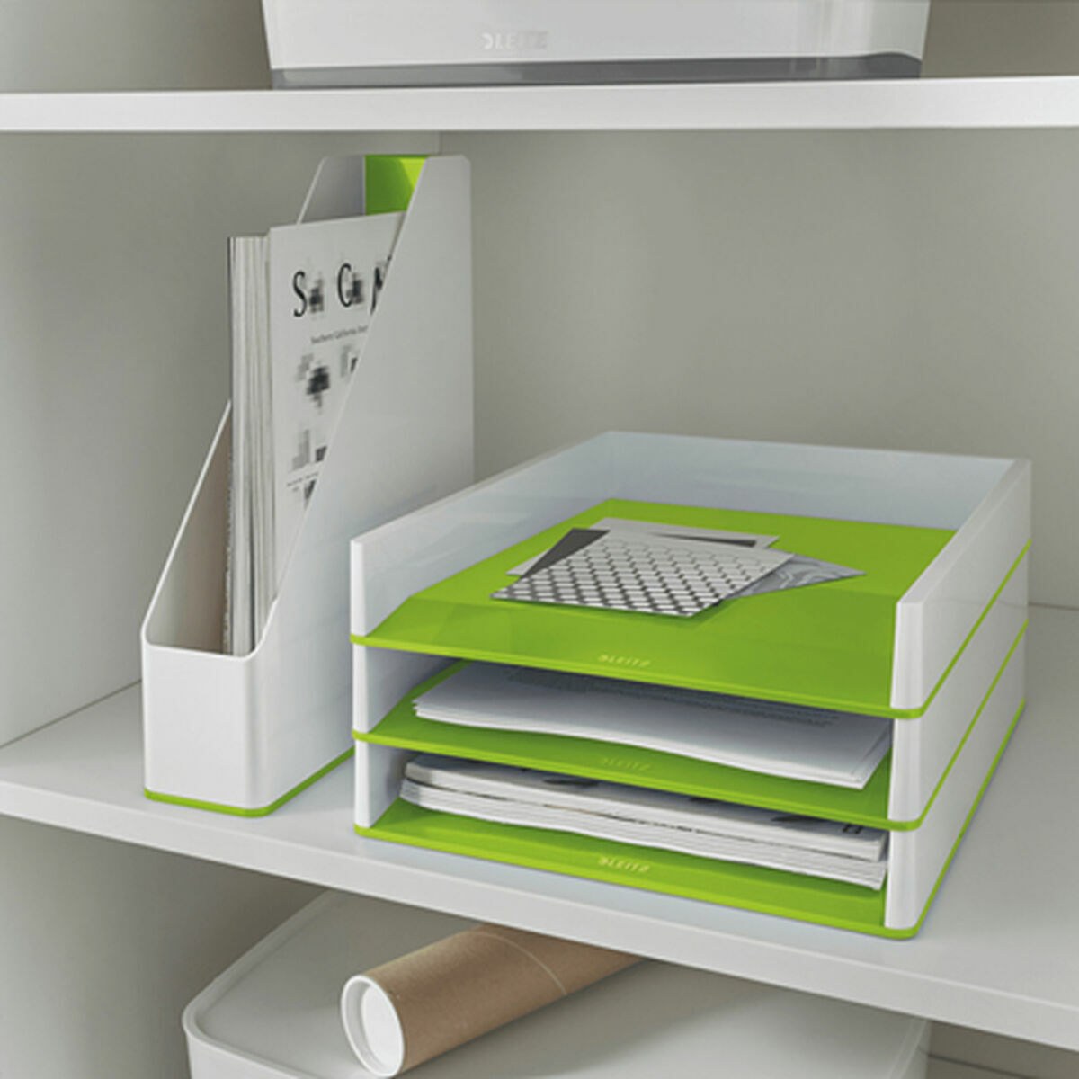 Filing Tray Green Plastic