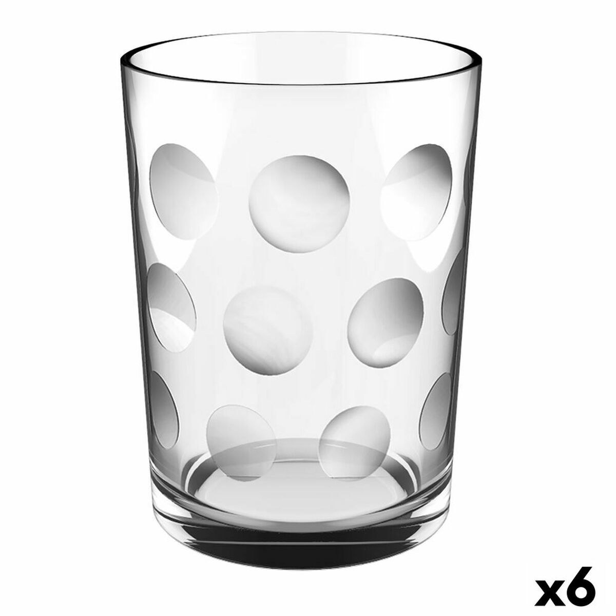 Glass Urban Circles Transparent Glass (36 cl) (Pack 6x)
