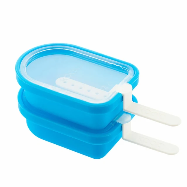 Ice-cream Mould Blue 2 Units Plastic (15,5 x 7,2 x 3,5 cm)