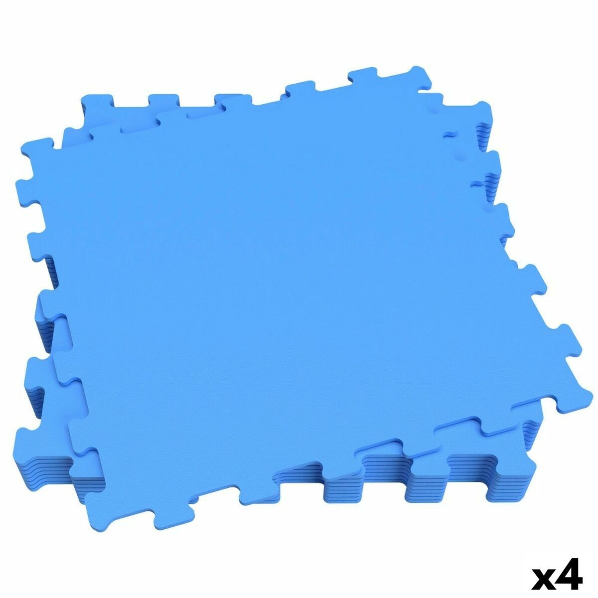 Child's Puzzle Blue 9 Pieces Eva Rubber 50 x 0,4 x 50 cm (4 Units)