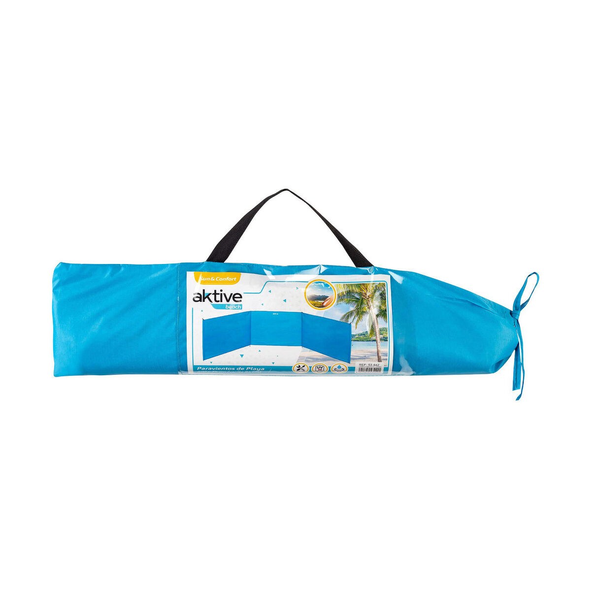 Beach Windscreen 200 x 75 x 84 cm Blue