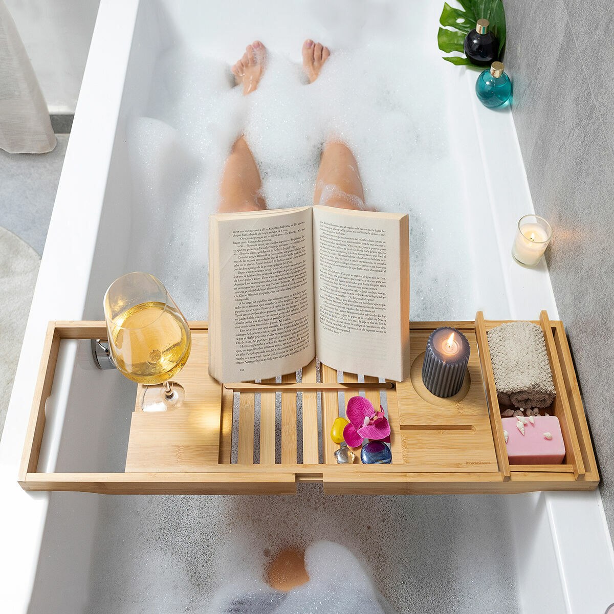 Extendable Bamboo Bath Tray (Refurbished B)