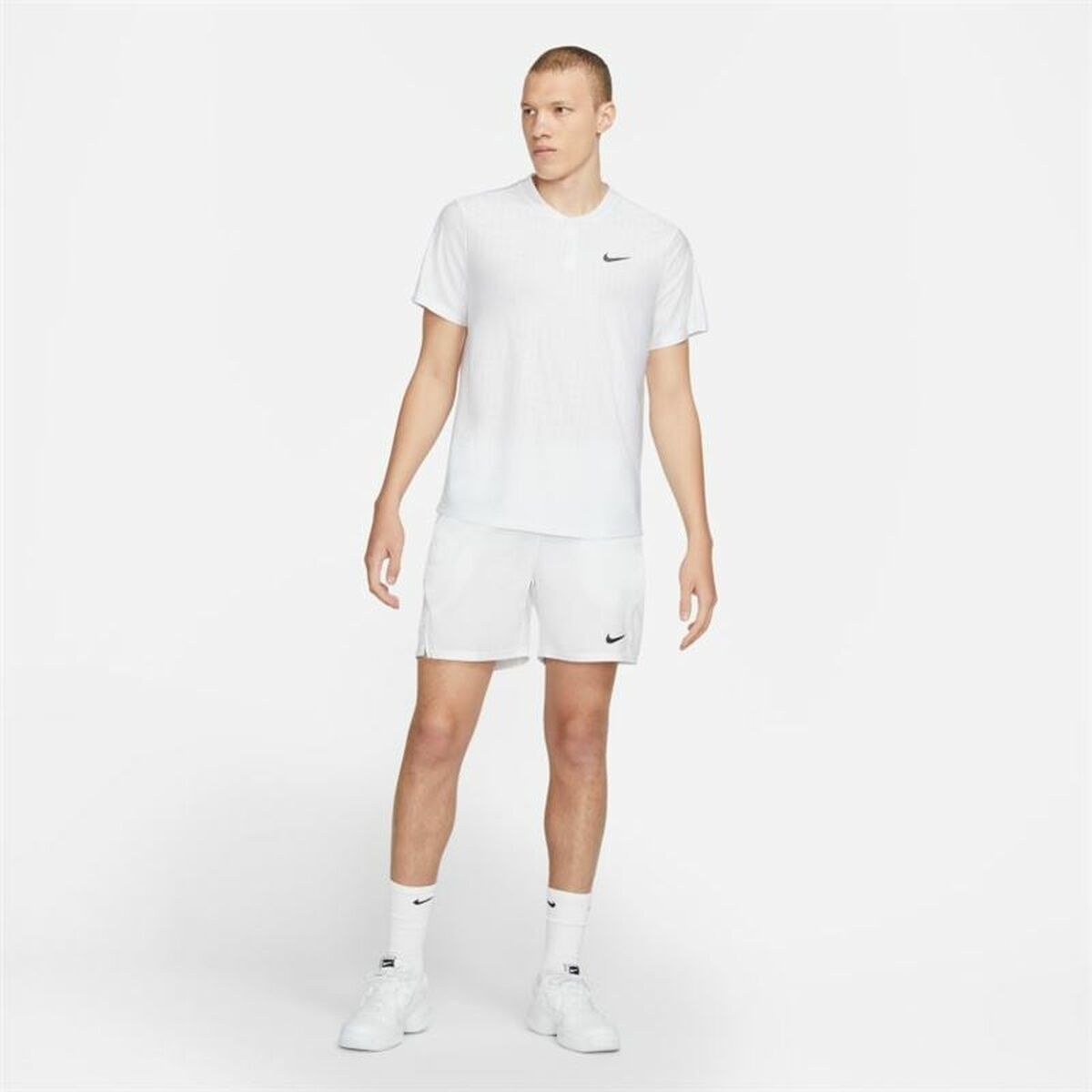 Men’s Short Sleeve Polo Shirt Court Dri-Fit Advantage White