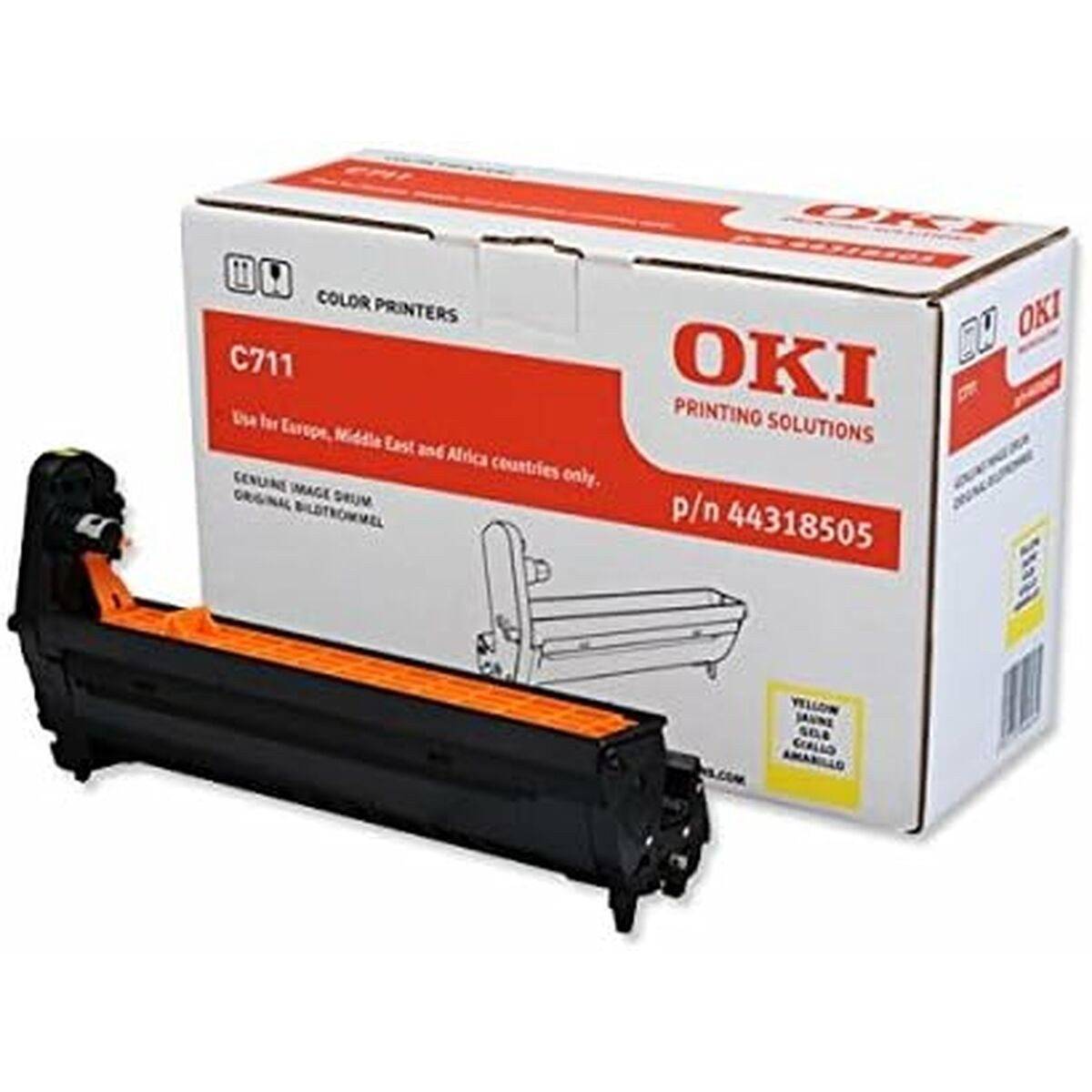 Printer drum 44318505 Yellow Black