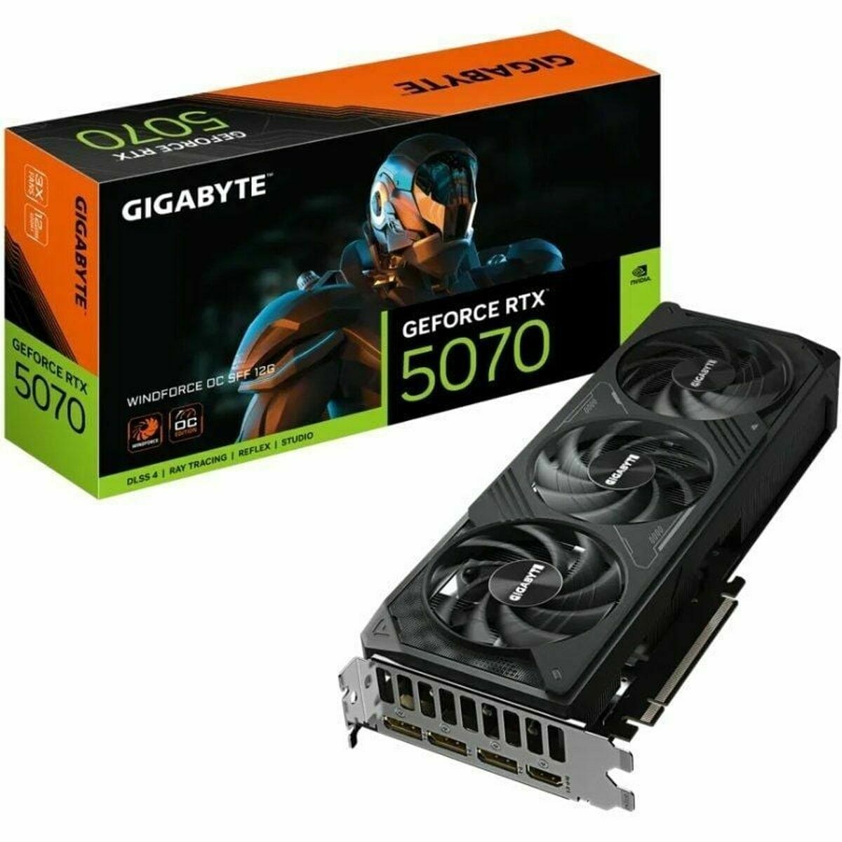 Graphics card GV-N5070WF3OC-12GD nvidia geforce rtx 5070 12 GB GDDR6 GDDR7