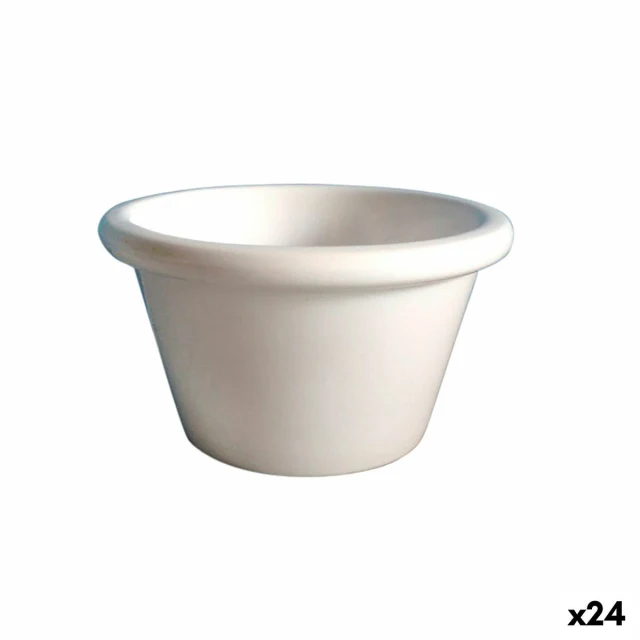 Ramekin Melamina White Plastic 8,5 x 8,5 x 4,5 cm (24 Units)