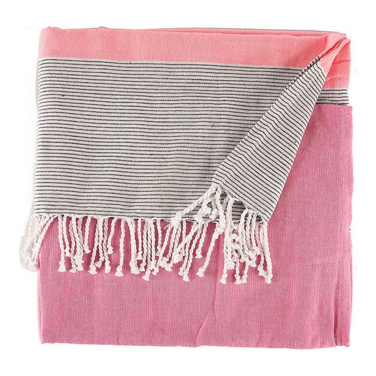 Multipurpose throw Pink 160 x 200 cm 40 x 9 x 8 cm Stripes