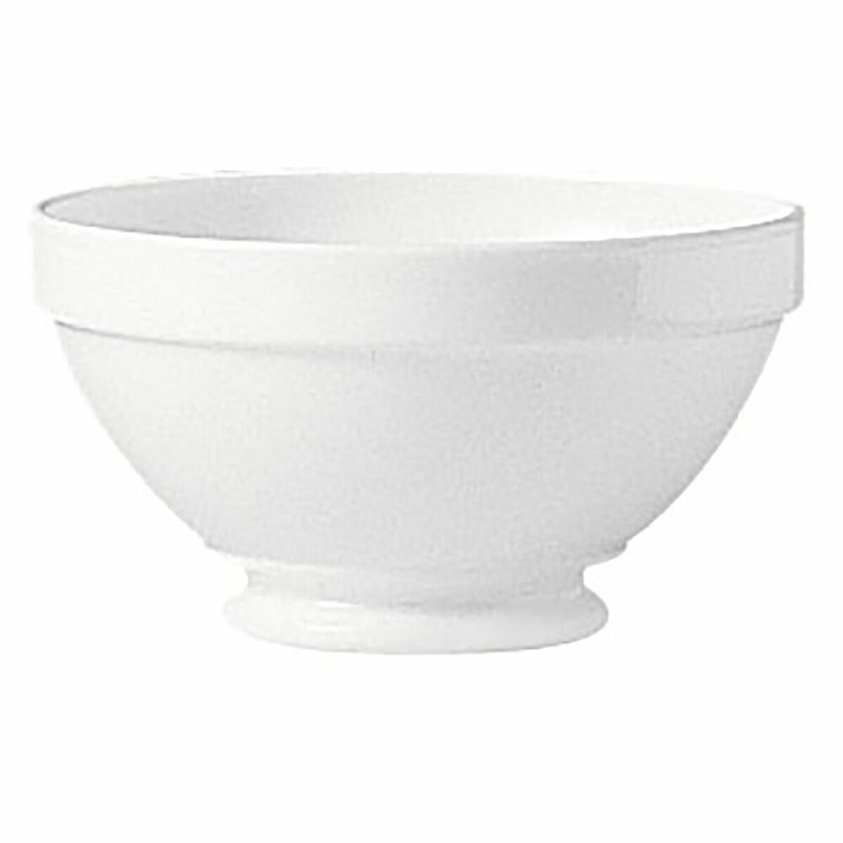 Salad Bowl 17144 White Glass 6 Pieces 510 ml