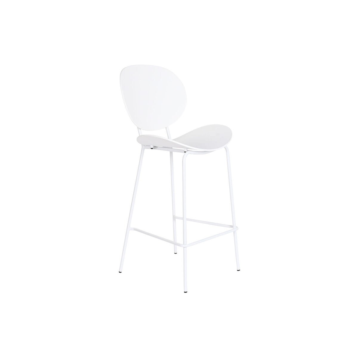 Stool White Metal polypropylene 50 x 51 x 104 cm