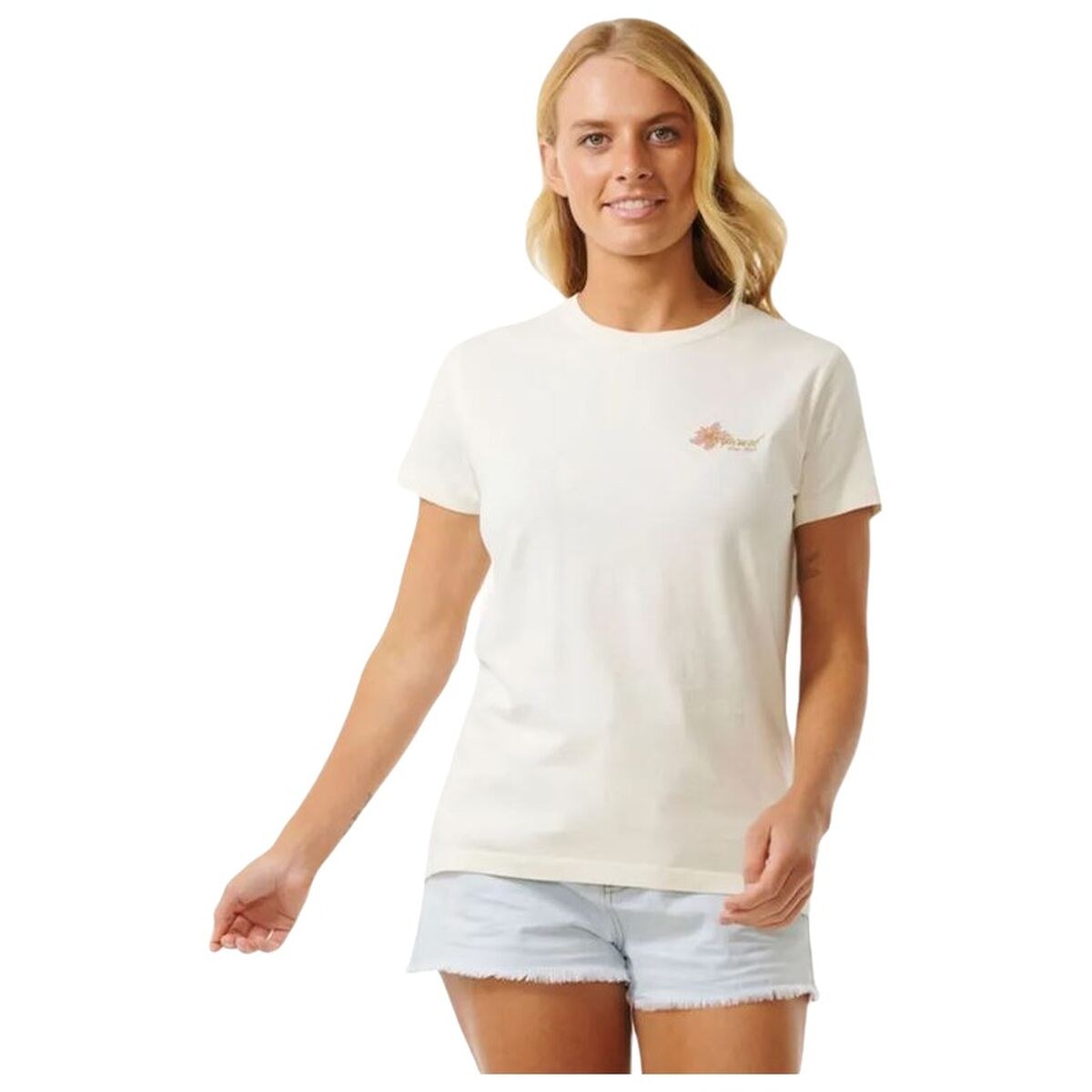 Women’s Short Sleeve T-Shirt Wild Bloom White