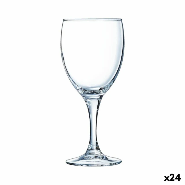 Wine glass Elegance Transparent Glass 190 ml 24 Units
