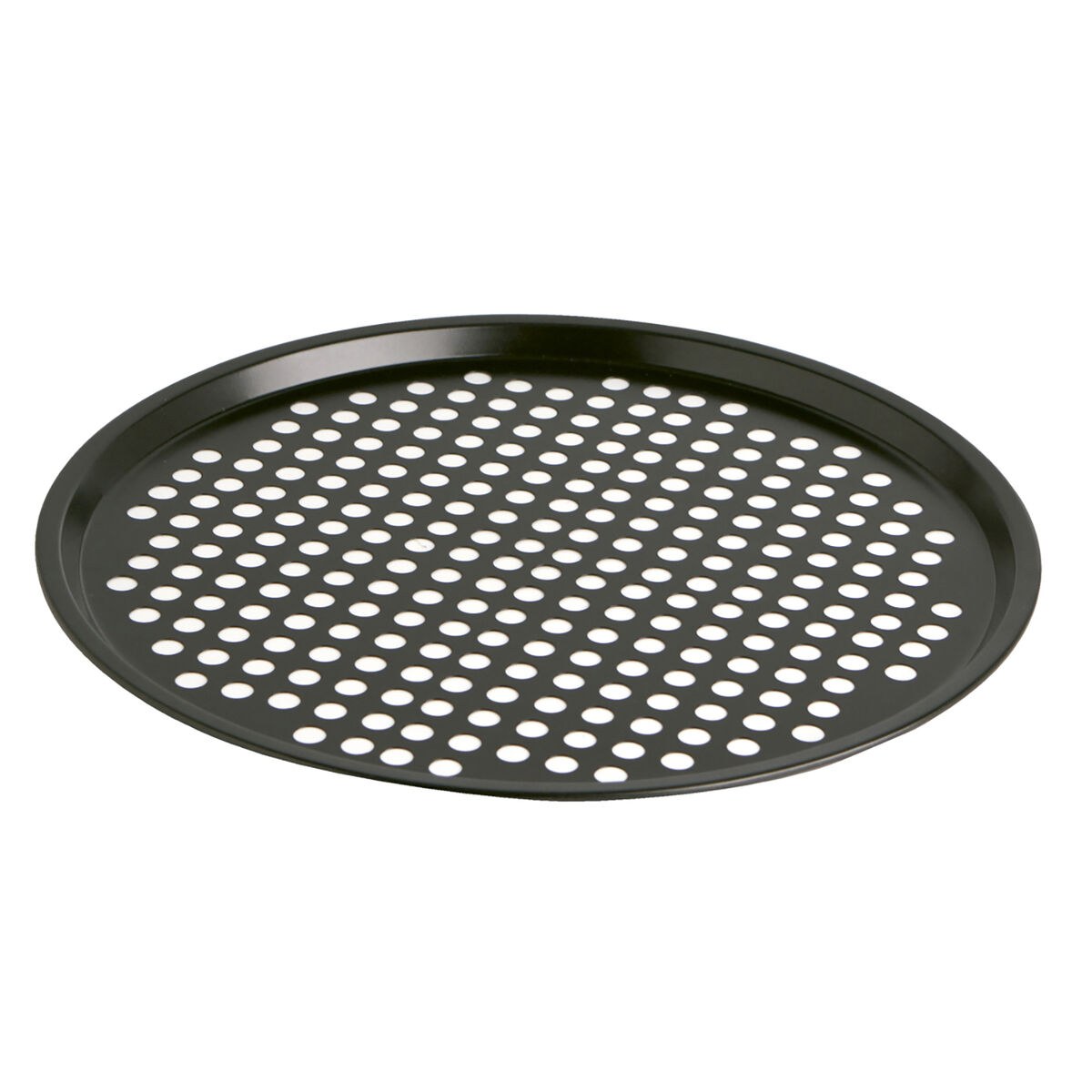 Pizza Mould Sweet Grey Black Metal 30 x 0,9 cm (12 Units)