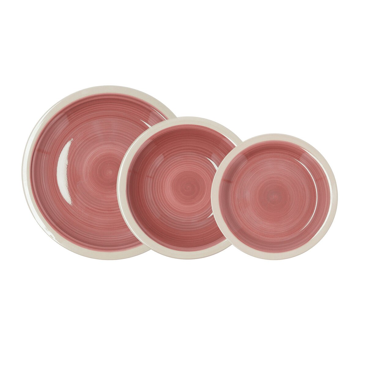 Tableware Calypso Red Ceramic 18 Pieces