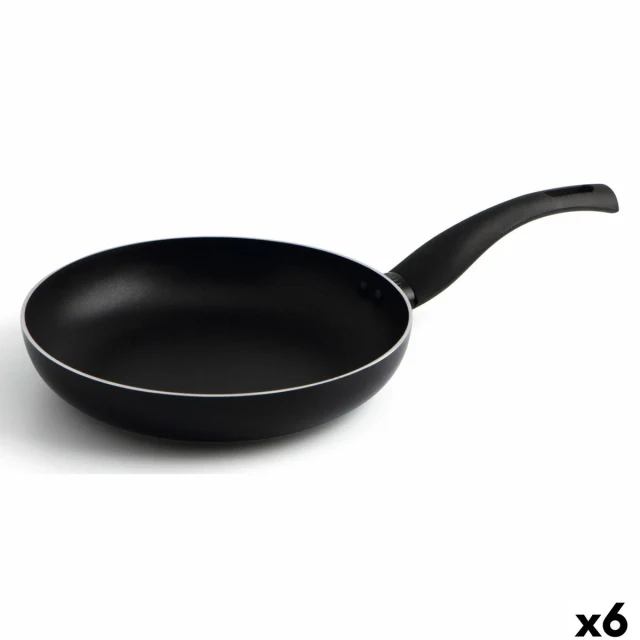 Pan Hydra Black Metal Bakelite Ø 22 cm (6 Units)